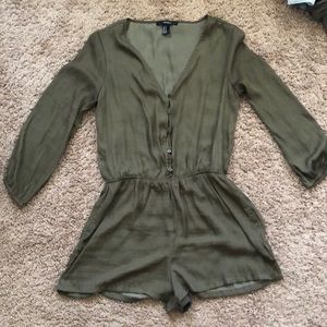 Olive green romper